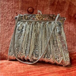Gorgeous Vintage Whiting & David Small Chainmail Evening Purse or Clutch